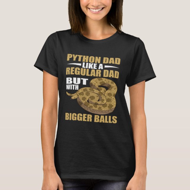 Camiseta Cobra Python Pai Maior Bola Banana Python (Frente)