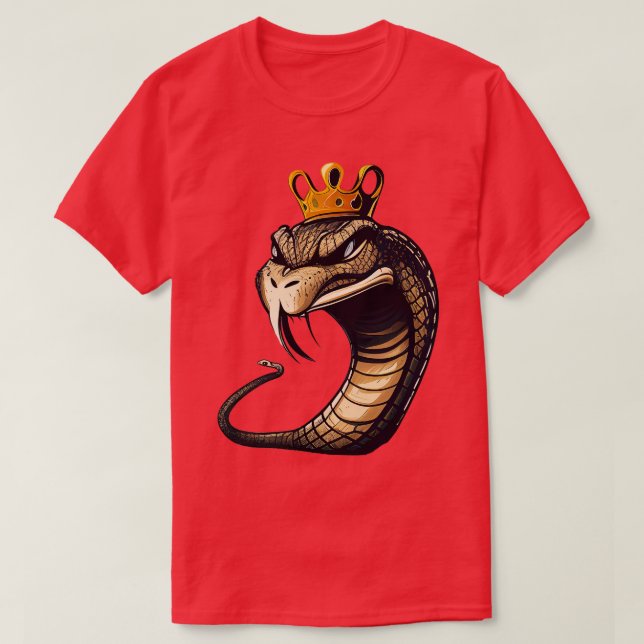 Camiseta cobra-rei 1 (Frente do Design)
