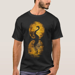 Camiseta Cobra Réptil Serpente Lua Reflexo Silhueta