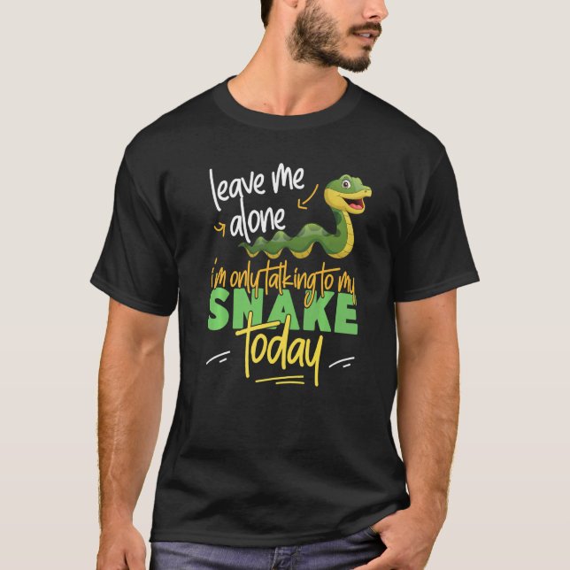 Camiseta Cobra Serpente me deixe sozinho. Só estou falando  (Frente)