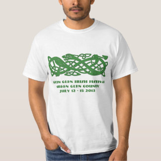 Camiseta Cobra verde celta no t-shirt irlandês da luz do