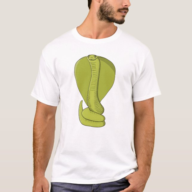 Camiseta Cobra Verde Lima Vibrante (Frente)