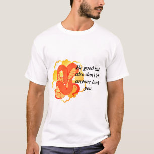 Camiseta Cobra vermelho em uma flor Ouro" Única e Luxuosa