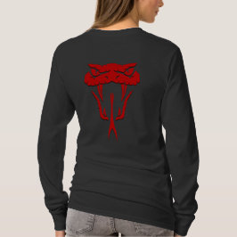 Camiseta Cobra vermelho feroz rosto longo