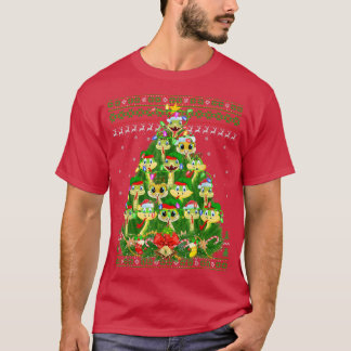 Camiseta Cobra Xmas Lighting Tree Papai noel Cobra de Natal