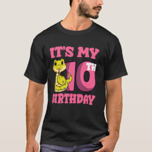 Camiseta Cobras 10º Aniversário Amante de Répteis Vida Selv