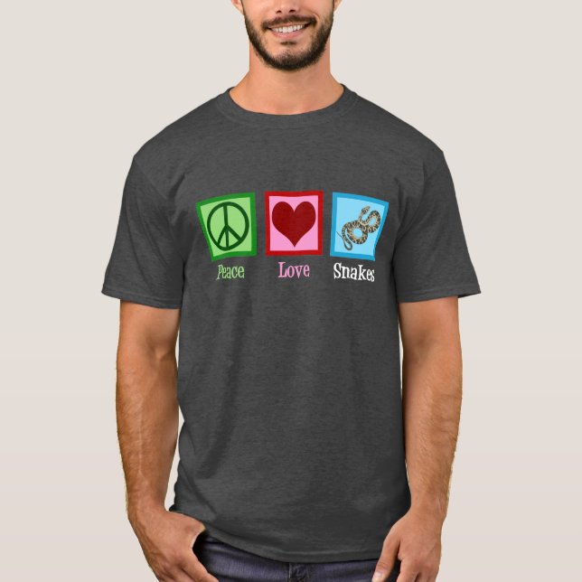 Camiseta Cobras de Amor pela Paz Herpetologia (Frente)