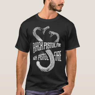 Camiseta Cobras de Fogo de Pistola Preta Cópia Essencial de