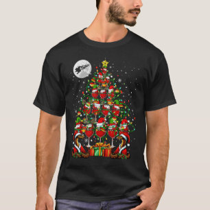 Camiseta Cobras De papai noel E De Vinho Bebidas De Árvore