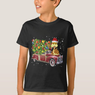 Camiseta Cobras Rides Red Truck Árvore de Natal Xmas Oferta