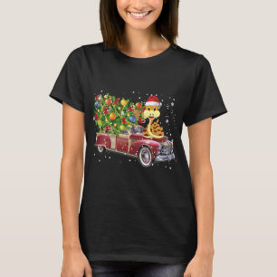 Camiseta Cobras Rides Red Truck Árvore de Natal Xmas Oferta