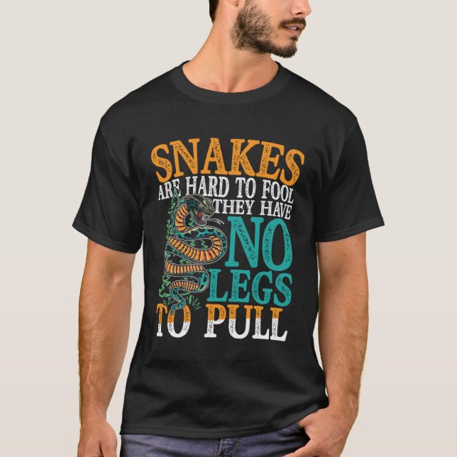Camiseta Cobras São Duros De Tolo Que Não Têm Pernas Para P (Frente)