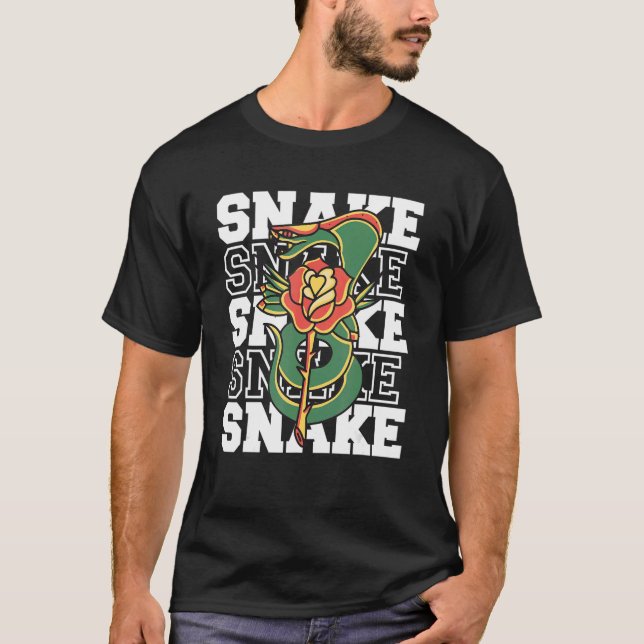 Camiseta Cobras Vênomos Serpentes cobra Rosa (Frente)