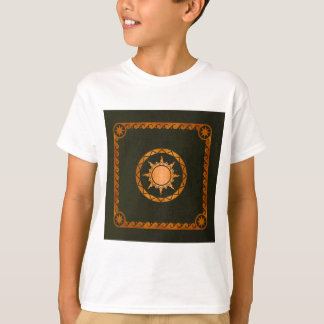 Camiseta Cobre Atlantean do céu no couro verde
