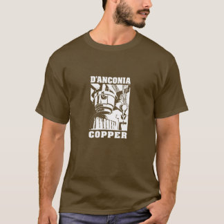 Camiseta cobre do d'Anconia/logotipo branco