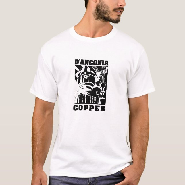 Camiseta cobre do d'Anconia/logotipo preto (Frente)