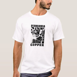 Camiseta cobre do d'Anconia/logotipo preto