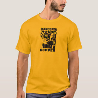Camiseta cobre do d'Anconia/logotipo preto