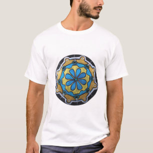 Camiseta Cobre Dourada e Blue Mandala