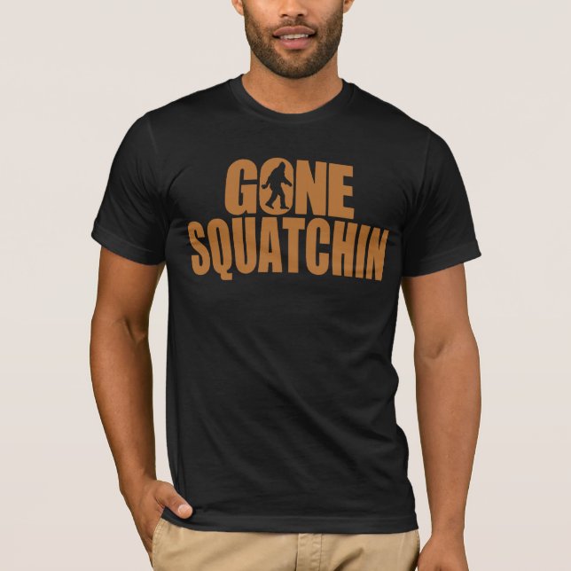 Camiseta Cobre ido de Squatchin e t-shirt preto (Frente)