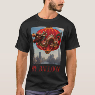 Camiseta Cobre o balão espião chinês vigilância dos EUA