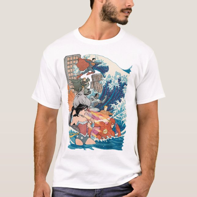 Camiseta Cobrir 15 da Liga da Justiça (Frente)