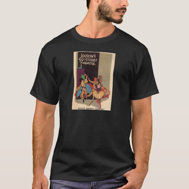 Camiseta Cobrir 1923 do playbill do teatro de Al Jolson (Frente)