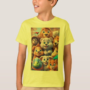 Camiseta Cobrir Adorável de Livro Animal