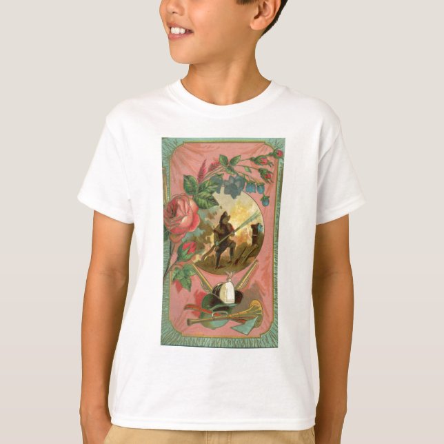 Camiseta Cobrir Bombeiro Vintage de 1880 (Frente)