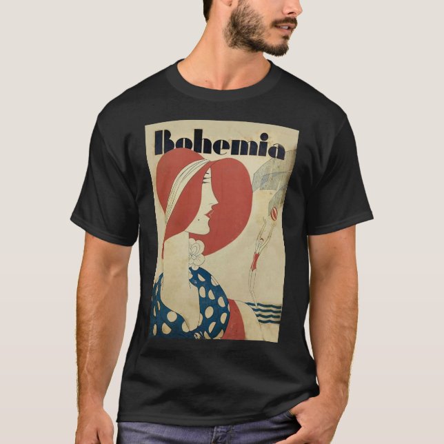 Camiseta Cobrir da revista Art deco bohemia (Frente)