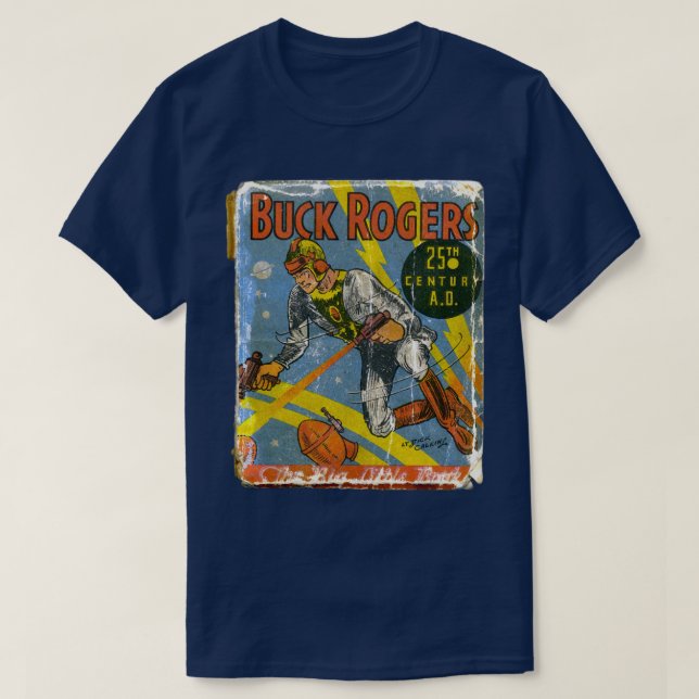 Camiseta Cobrir da revista Vintage Buck Rogers (Frente do Design)