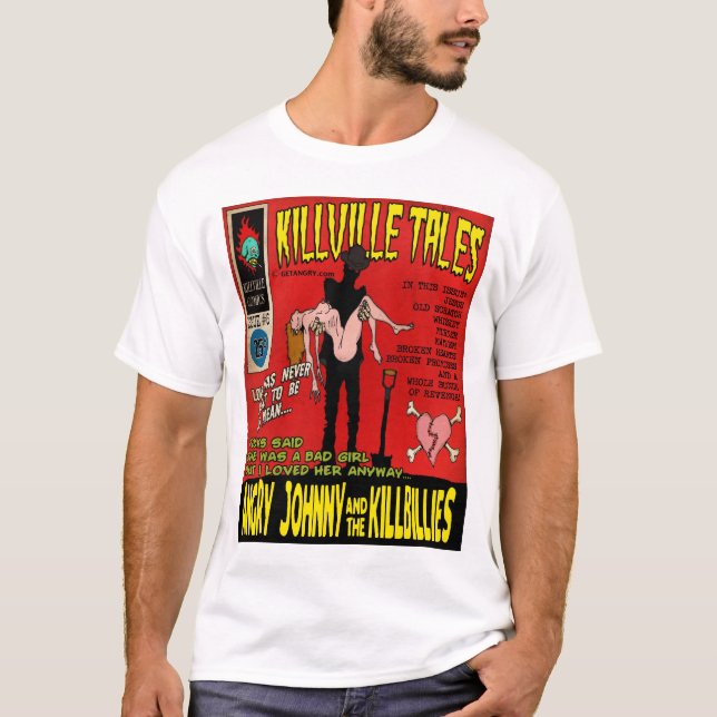 Camiseta Cobrir de banda desenhada dos contos de Killville (Frente)