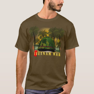 Camiseta Cobrir de capacete da Era Vietnã ME AMA VOCÊ DE LO
