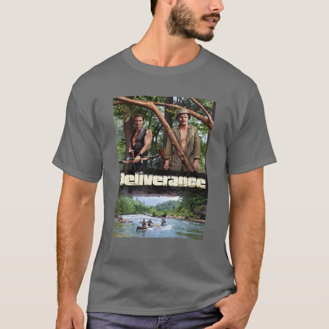 Camiseta Cobrir de Caracteres de Cenas de Filme de Entrega  (Frente)