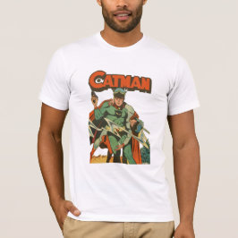 Camiseta Cobrir de Histórias em quadrinhos Cat-Man
