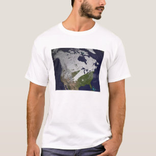 Camiseta Cobrir de inverno na neve no hemisfério Norte