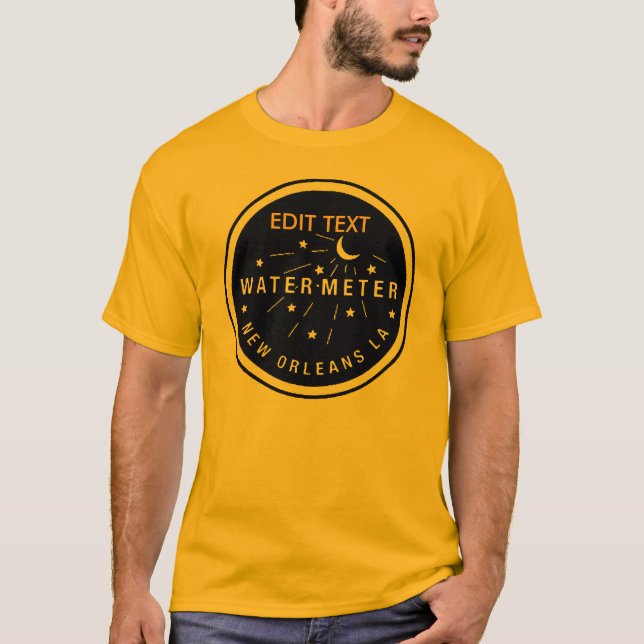 Camiseta Cobrir de Medidor de Água de Nova Orleans, EDIT TE (Frente)