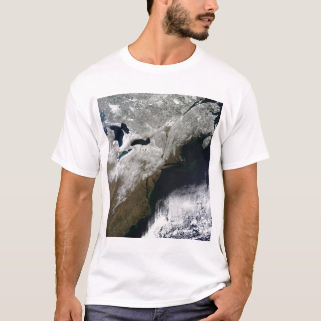 Camiseta Cobrir de neve que se estende do Canadá (Frente)