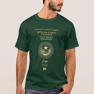Camiseta Cobrir de passaporte mauritano