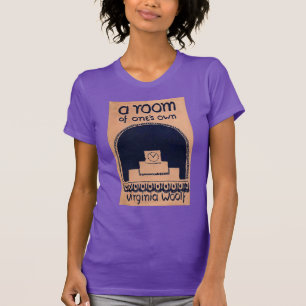 Camiseta Cobrir do Livro de Virginia Woolf A Sala do Própr