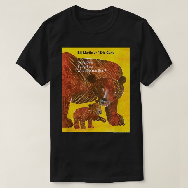 Camiseta Cobrir do Livro do Bear Bear Eric Carle (Frente do Design)