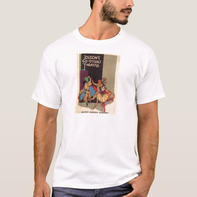 Camiseta cobrir do playbill do Al Jolson de 1923 (Frente)