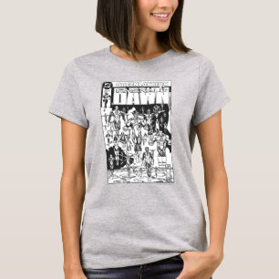 Camiseta Cobrir esmeralda do alvorecer, preto e branco