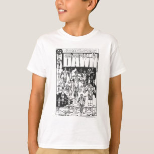 Camiseta Cobrir esmeralda do alvorecer, preto e branco
