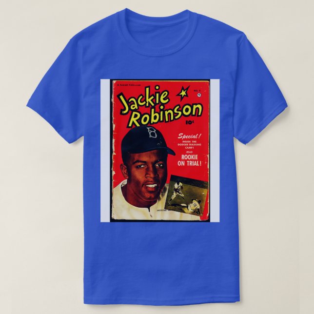 Camiseta Cobrir frontal do gibi Jackie Robinson (Frente do Design)