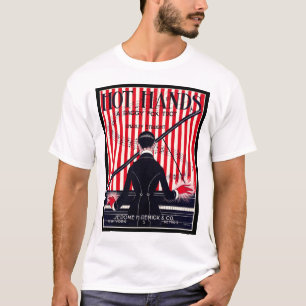 Camiseta Cobrir quente da música de pano das mãos