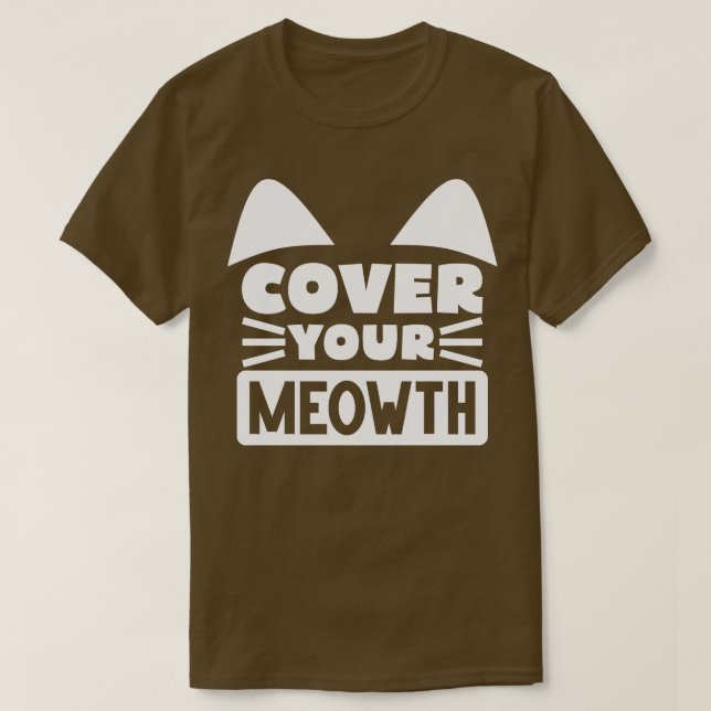 Camiseta Cobrir Seu Gato 2 (Frente do Design)