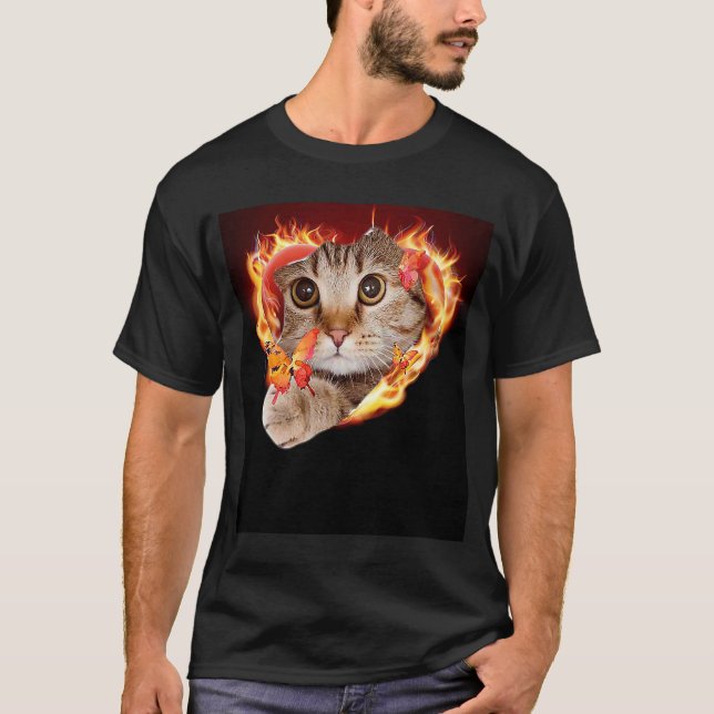Camiseta Coca-branca para gatos caseiros (Frente)