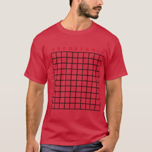 Camiseta Coçador de costas Riscador de costas em grade Coça