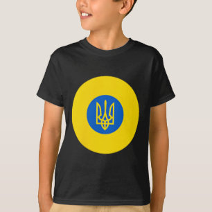 Camiseta Cocarde da Força Aérea da Ucrânia Cores da Bandeir